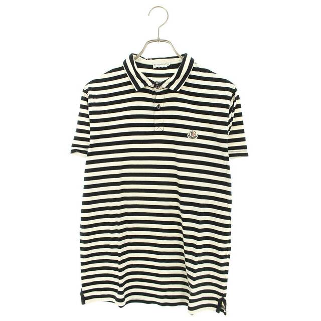 モンクレール MAGLIA POLO MANICA CORTA ロゴワッペンボーダー半袖