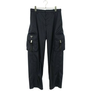 プラダ(PRADA)のプラダ  23SS  SPH214 RE-NYLON三角プレートナイロンカーゴロングパンツ メンズ 46(ワークパンツ/カーゴパンツ)