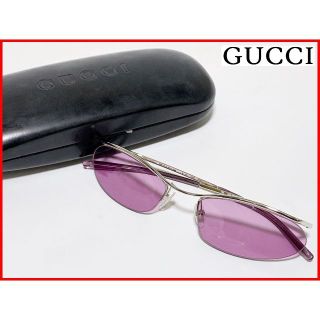 グッチ(Gucci)のGUCCI グッチ サングラス ケース付 ピンク/パープル系 K4(サングラス/メガネ)