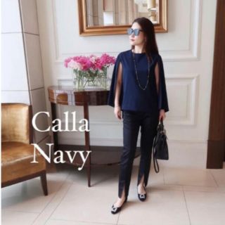 【SATOKA】calla navy トップス(シャツ/ブラウス(長袖/七分))