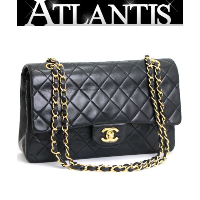 正規品! CHANEL 60742 ラムスキン チェーンショルダーバッグ