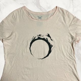 JKO  ビンテージ   ピンク 天使　輪っか　セクシー　アート Tシャツ(Tシャツ(半袖/袖なし))