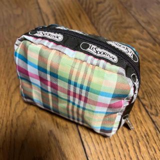 レスポートサック(LeSportsac)のレスポ　スクエアコスメポーチ　チェック(ポーチ)