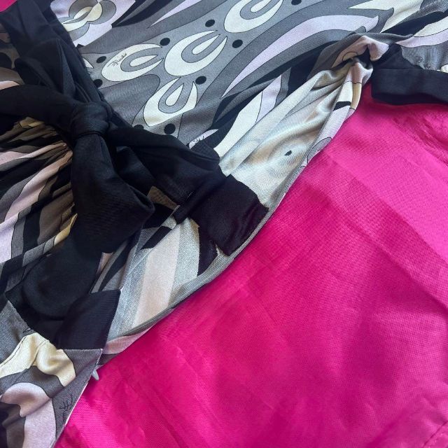 有名なブランド プッチ柄ワンピース PUCCI 【良品】EMILIO リボン