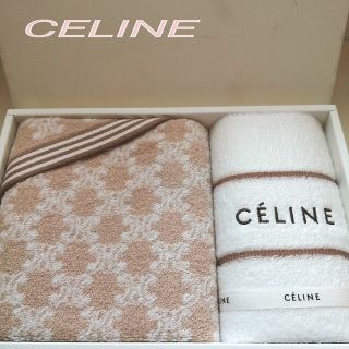 セリーヌ(celine)の♪【新品未使用】CELINE セリーヌ フェイスタオル2本セット♪(タオル/バス用品)