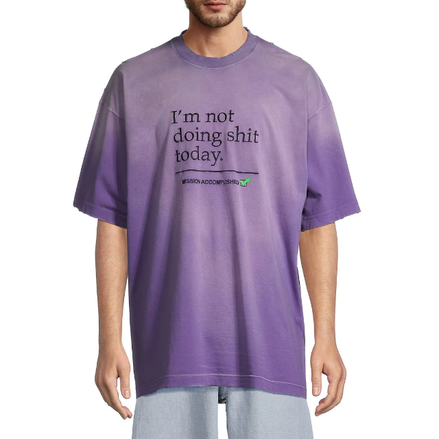 Purple 'I'm Not Doing Shit Today' Sweatshirt