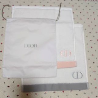 クリスチャンディオール(Christian Dior)のディオール ノベルティ ハンドタオルセット(タオル/バス用品)