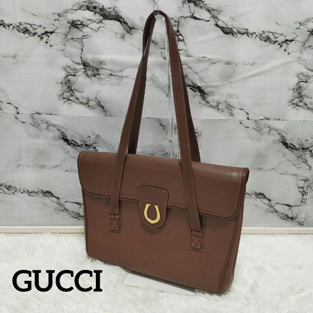 Gucci - ✨美品✨ GUCCI トートバッグ ホースシュー 馬蹄 オールレザー