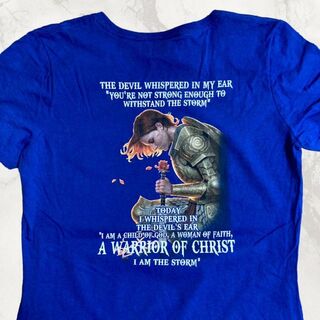 JKE ビンテージ warrior of christ　キリスト　戦士 Tシャツ(Tシャツ(半袖/袖なし))