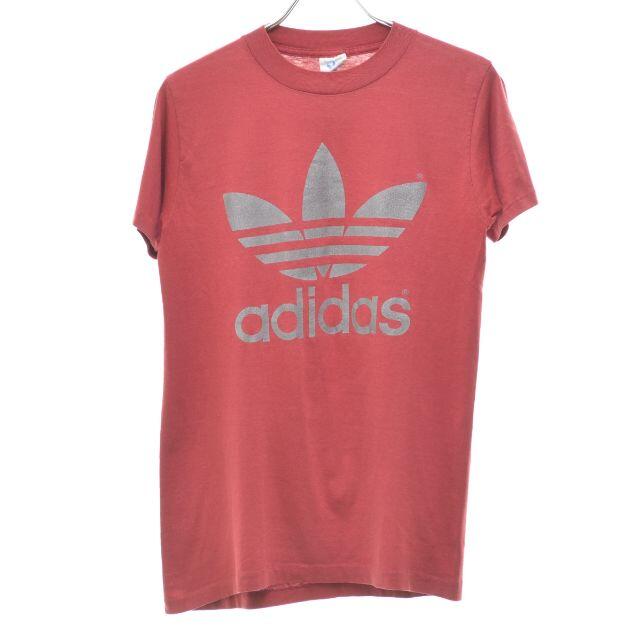 adidas(アディダス)のM【ADIDAS/アディダス】80s USA製 両面トレフォイル半袖Tシャツ メンズのトップス(Tシャツ/カットソー(半袖/袖なし))の商品写真