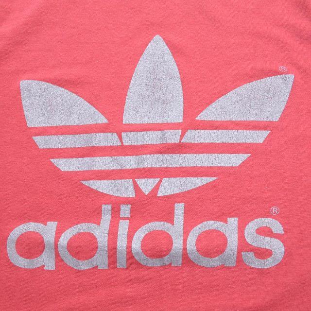 adidas(アディダス)のM【ADIDAS/アディダス】80s USA製 両面トレフォイル半袖Tシャツ メンズのトップス(Tシャツ/カットソー(半袖/袖なし))の商品写真