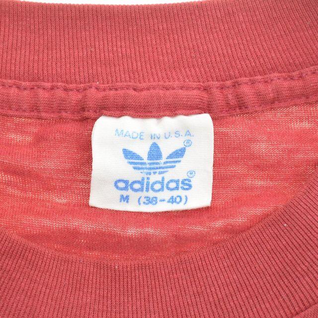 adidas(アディダス)のM【ADIDAS/アディダス】80s USA製 両面トレフォイル半袖Tシャツ メンズのトップス(Tシャツ/カットソー(半袖/袖なし))の商品写真