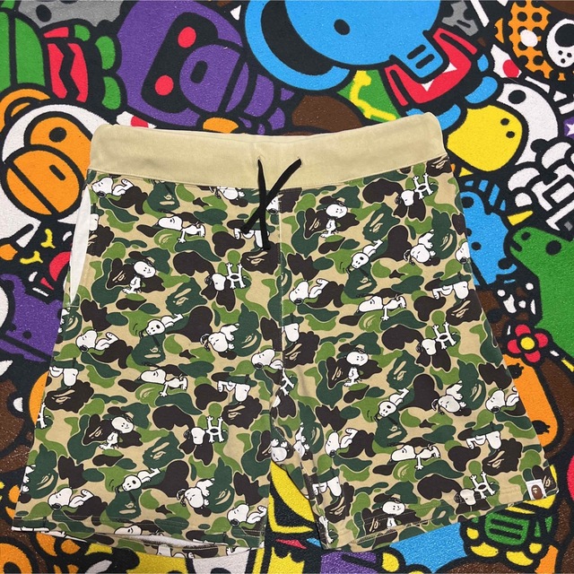 APE BAPE KAWS SNOOPY スヌーピー ショーツ ハーフパンツ 【代引可】 h