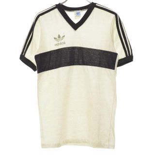 アディダス(adidas)のM【ADIDAS/アディダス】〜80s USA製トレフォイルVネック半袖Tシャツ(Tシャツ/カットソー(半袖/袖なし))