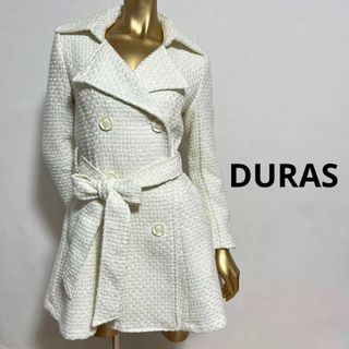 デュラス(DURAS)の【2468】DURAS トレンチコート S ホワイト(トレンチコート)