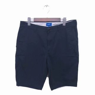 ビームス(BEAMS)のビームス  ハーフ パンツ ひざ丈 ジップフライ L ネイビー 紺 /TT1(ショートパンツ)