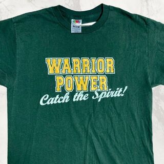 JJZ FRUI ビンテージ 90s  緑 warrior power Tシャツ(Tシャツ/カットソー(半袖/袖なし))