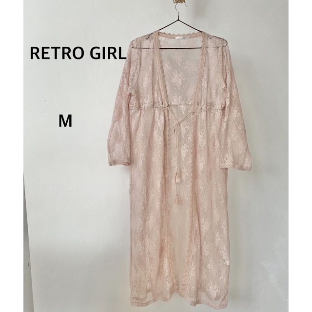 RETRO GIRL(レトロガール)のRETRO GIRL レトロガール　ピンク　カーディガン　Mサイズ レディースのトップス(カーディガン)の商品写真