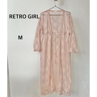 レトロガール(RETRO GIRL)のRETRO GIRL レトロガール　ピンク　カーディガン　Mサイズ(カーディガン)