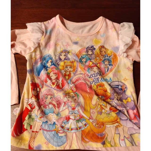 しまむら(シマムラ)のプリキュアパジャマ上のみ キッズ/ベビー/マタニティのキッズ服女の子用(90cm~)(パジャマ)の商品写真