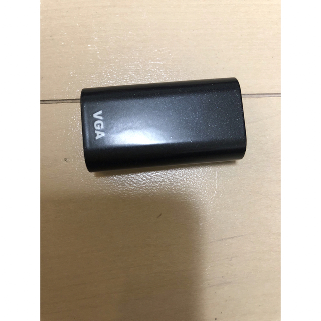 HDMI-VGA変換アダプタ  HDMI Aメス-VGAメス ブラック スマホ/家電/カメラのPC/タブレット(PC周辺機器)の商品写真