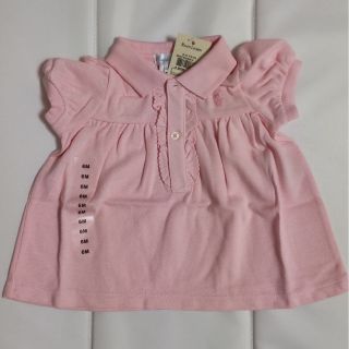 ポロラルフローレン(POLO RALPH LAUREN)のラルフローレン　半袖ポロシャツ　淡ピンク　baby girls ６Ｍ 　６０cm(Ｔシャツ)