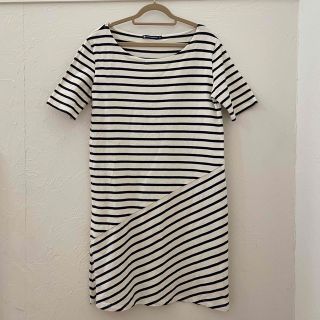 プチバトー(PETIT BATEAU)のプチバトー　チュニックワンピース　ＸＳ（日本サイズのＳ）春　夏　秋(ひざ丈ワンピース)