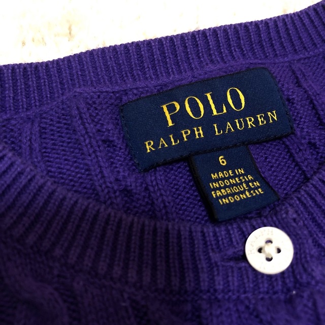 POLO RALPH LAUREN(ポロラルフローレン)の⭐︎美品⭐︎ ラルフローレン カーディガン 6y  キッズ/ベビー/マタニティのキッズ服女の子用(90cm~)(カーディガン)の商品写真