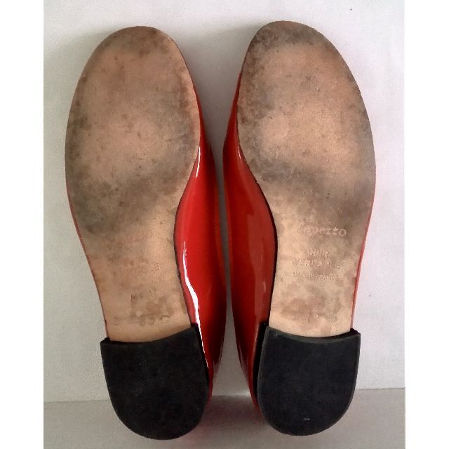 repetto(レペット)のRepetto　レペット　エナメル バレエシューズ　サンドリオン　中古品　３５ レディースの靴/シューズ(バレエシューズ)の商品写真