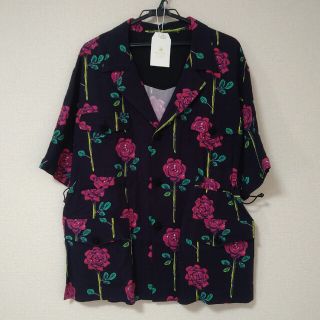 サスクワッチファブリックス(SASQUATCHfabrix.)の【M】新品 ROSE SAFARI H/S SHIRT BLACK(シャツ)