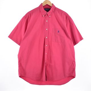 ラルフローレン(Ralph Lauren)の古着 ビッグサイズ ラルフローレン Ralph Lauren BLAKE 半袖 ボタンダウンシャツ メンズXXXL /eaa333014(シャツ)