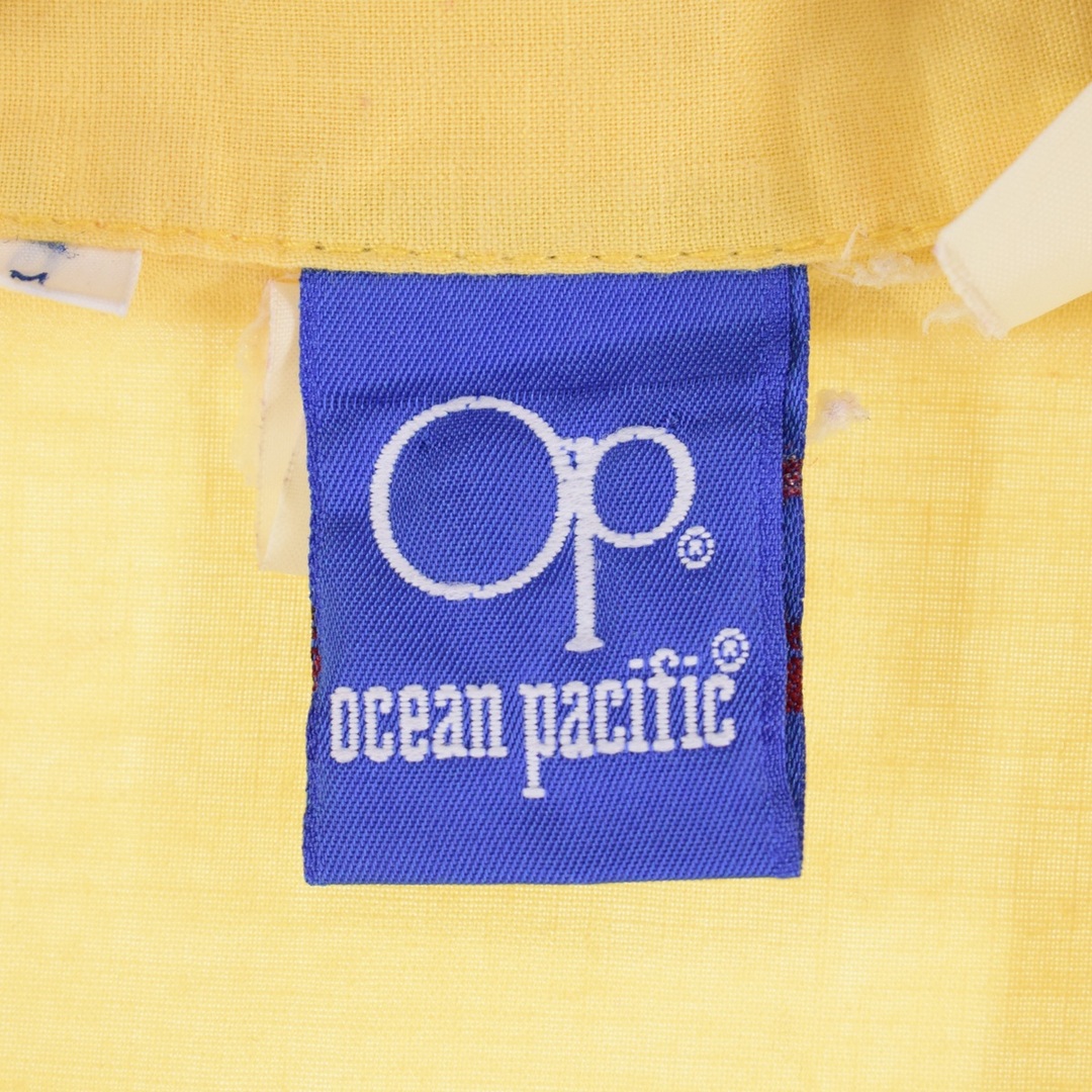 OCEAN PACIFIC(オーシャンパシフィック)の古着 80年代 オーシャンパシフィック Ocean pacific バックプリント オープンカラー 半袖 ボックスシャツ メンズM ヴィンテージ /eaa333240 メンズのトップス(シャツ)の商品写真