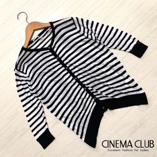 シネマクラブ(CINEMA CLUB)の✨週末限定セール✨CINEMA CLUB Mサイズ ボーダー カーディガン(カーディガン)