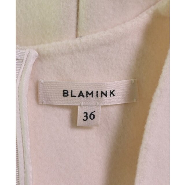 BLAMINK(ブラミンク)のBLAMINK ブラミンク ワンピース 36(S位) 白 【古着】【中古】 レディースのワンピース(ひざ丈ワンピース)の商品写真