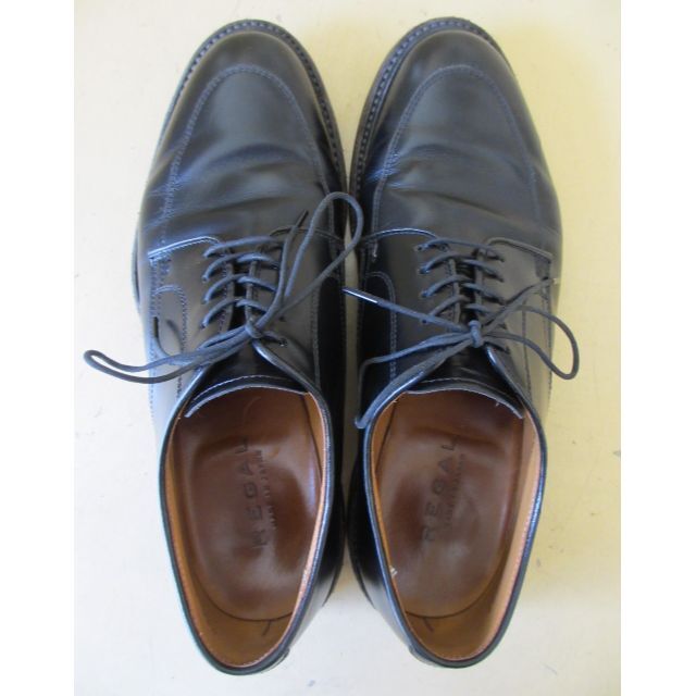 REGAL(リーガル)の【日本製】リーガル 06NR 24.0cm 外羽根 Uチップ レザーシューズ 黒 メンズの靴/シューズ(ドレス/ビジネス)の商品写真