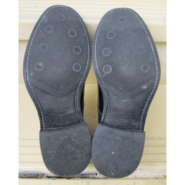 REGAL(リーガル)の【日本製】リーガル 06NR 24.0cm 外羽根 Uチップ レザーシューズ 黒 メンズの靴/シューズ(ドレス/ビジネス)の商品写真
