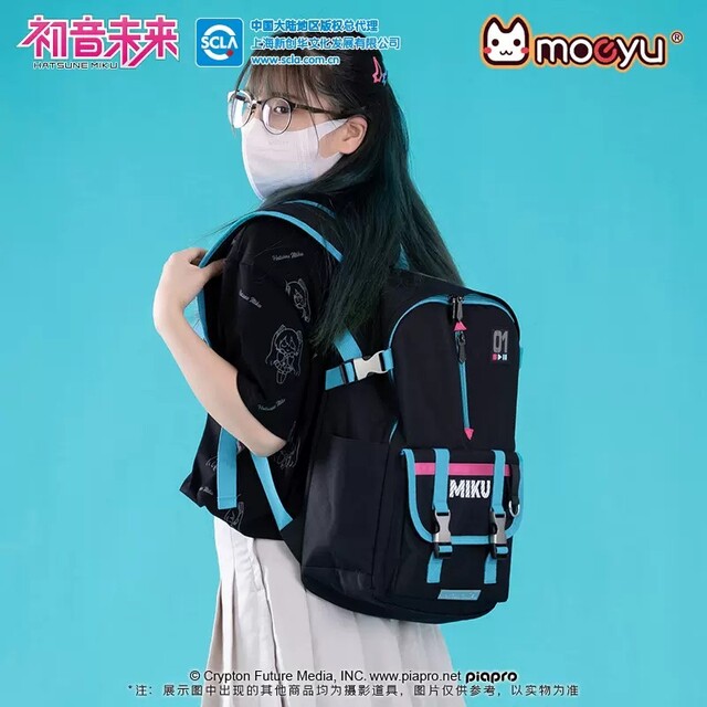 初音ミク ボカロ 海外公式 学生鞄 通学 カバン バッグ リュック