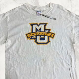 JJL ビンテージ 90s  白 マーケット　大学　カレッジ Tシャツ(Tシャツ/カットソー(半袖/袖なし))
