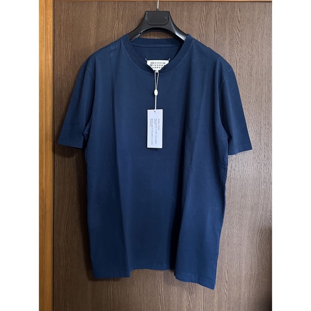 Mメゾン マルジェラ レギュラー オーガニックコットン Tシャツ ブルー