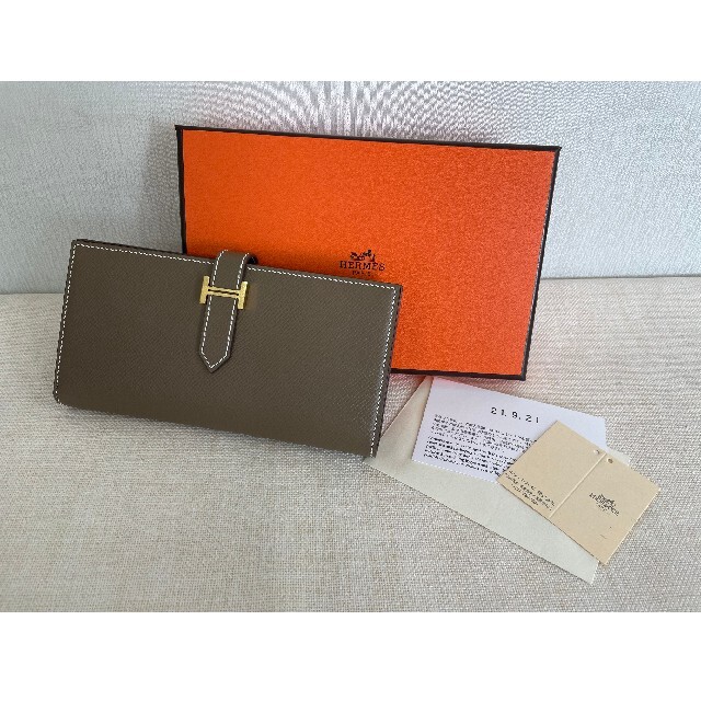 美品 HERMES エルメス 2つ折り ベアン 長財布 | www.cranio-gindl.at