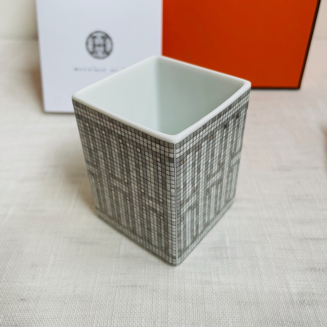 お値段 HERMES エルメス モザイクヴァンキャトル プラチナ シュガー
