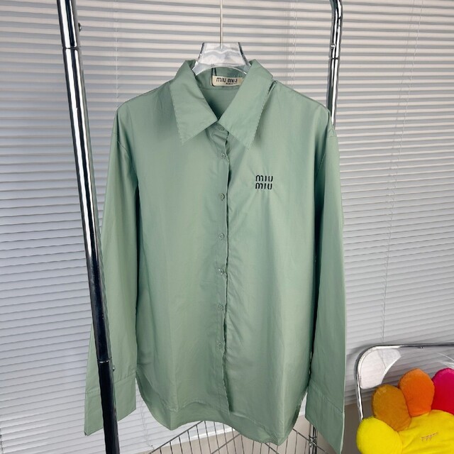 ミュウミュウ 春夏新作シンプル ロングスリーブ シャツ 上等な www