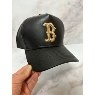 ニューエラー(NEW ERA)のNewera 9forty ボストンレッドソックス レザー スナップバック(キャップ)