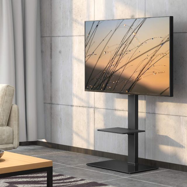 FITUEYES テレビスタンド 壁寄せテレビスタンド 高さ調節可能 ラック回転40×323cm重量
