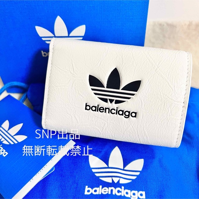名入れ無料】 Balenciaga 新作 未使用 コラボ 財布 三つ折り