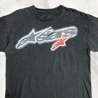 JIR STARS ビンテージ   黒 スターズ　ロゴ　プリント　星 Tシャツ(Tシャツ/カットソー(半袖/袖なし))