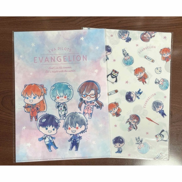 【新品未使用】EVANGELION エヴァンゲリオン ファイル 2枚セット エンタメ/ホビーのアニメグッズ(クリアファイル)の商品写真