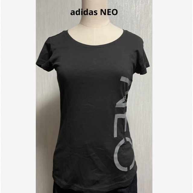 adidas(アディダス)のadidas NEO 半袖　Tシャツ　黒　ブラック レディースのトップス(Tシャツ(半袖/袖なし))の商品写真