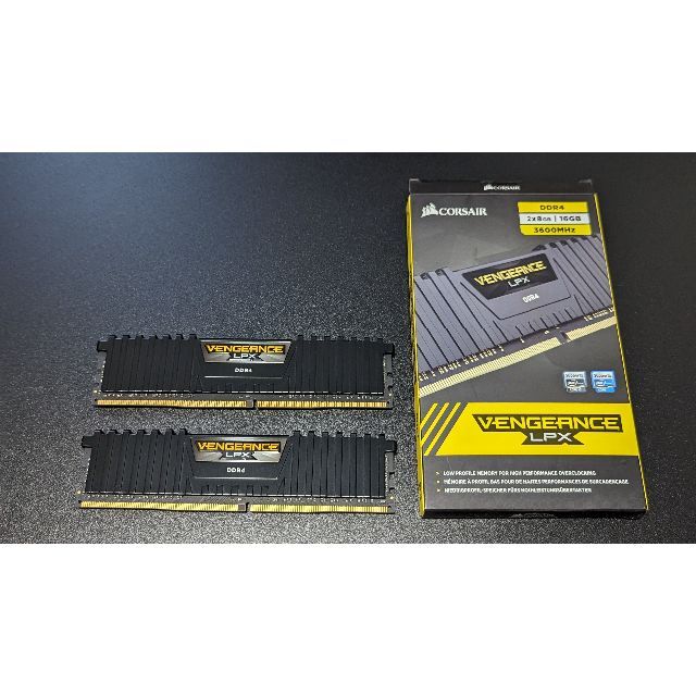 CORSAIR DDR4-3600MHz 16gb 8gb×2枚