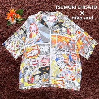 ツモリチサト(TSUMORI CHISATO)の大きめサイズ♡　ツモリチサト　ニコアンド　コラボ開襟シャツ　アメコミ　マンガ(シャツ/ブラウス(半袖/袖なし))